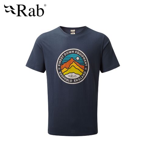 【英國 RAB】Stance 3 Peaks SS Tee 透氣短袖有機棉T恤 男款 深墨藍 #QCA98
