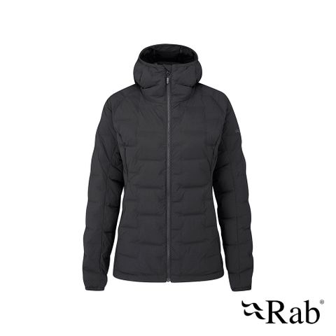 RAB 【英國 】Cubit Stretch Down Hoody 保暖羽絨連帽外套 女款 烏木灰  #QDB31