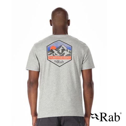 【英國 RAB】Stance Mountain Peak Tee 透氣短袖有機棉T恤 男款 泥岩灰 #QCB66