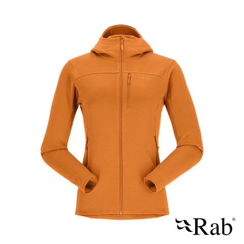 RAB 【英國 】Graviton Hoody Wmns 保暖透氣刷毛外套 女款 橙橘 #QFF56