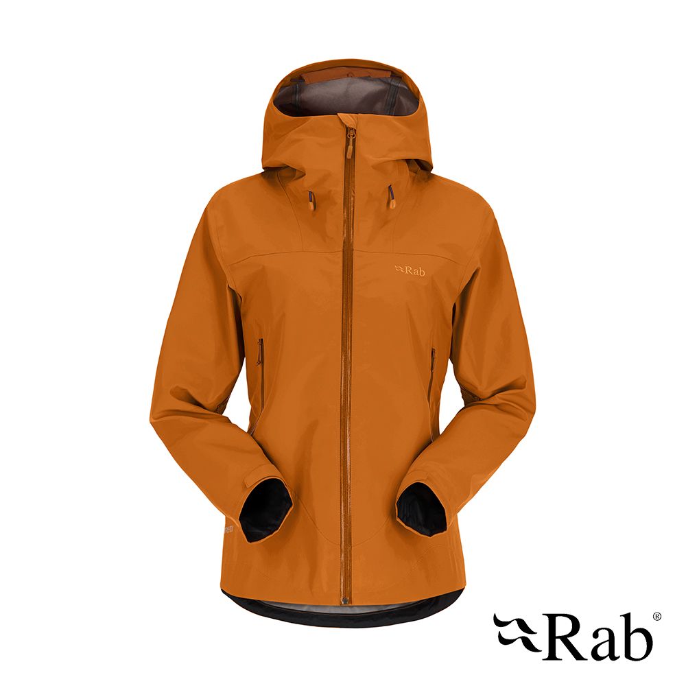 RAB 【英國 】Namche GTX Jacket Wmns 防風防水連帽外套 女款 橙橘 #QWH31