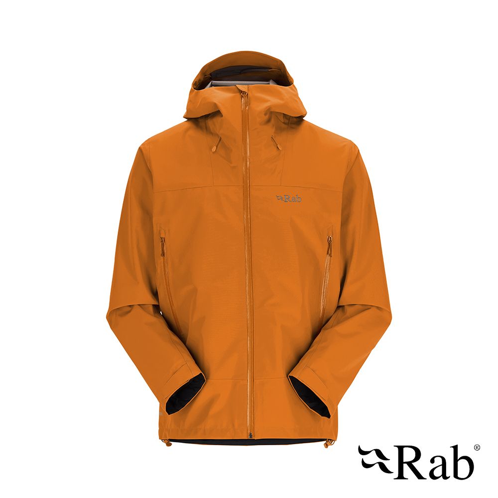 RAB 【英國 】Namche GTX Jacket 防風防水連帽外套 男款 橙橘 #QWH30