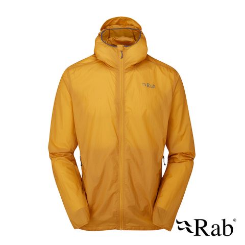 RAB 【英國 】Vital Hoody 輕量防風防潑水連帽外套 男款 撒哈拉黃 #QWS48