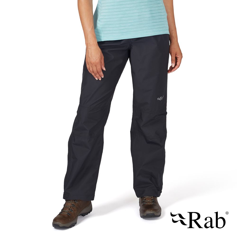 RAB Downpour Eco Pants 透氣防水長褲 女款 黑色 #QWG85