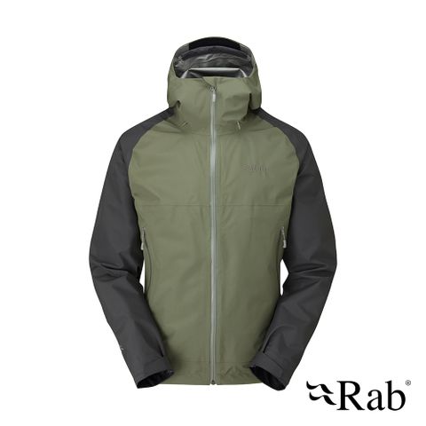 RAB Namche GTX Paclite Jacket GTX輕量防風防水連帽外套 男款 石墨灰/淺卡其 #QWH59