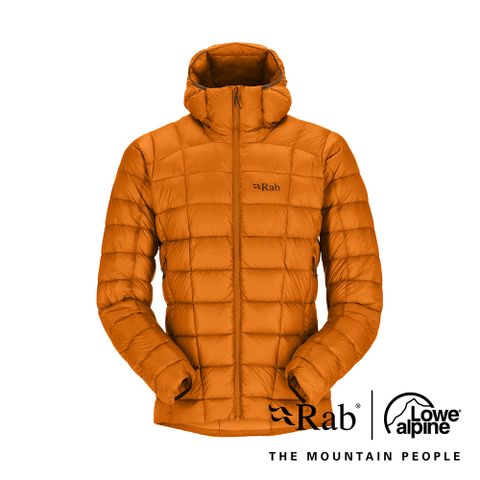 【RAB】Mythic Alpine Jacket 神話輕量羽絨連帽外套 男款 橙橘 #QDB45
