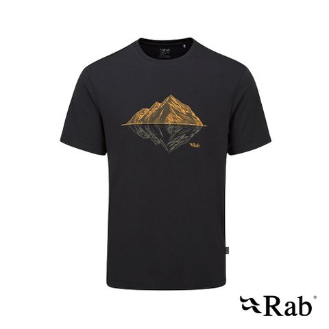 【RAB】Crimp Reflection Tee 短袖山脈倒影快乾T恤 男款 鯨魚灰 #QBL72