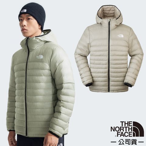 The North Face 北面 男 ThermoBall 極輕量暖魔球保暖羽絨連帽外套.夾克/WINDWALL防風防潑水.耐磨防撕裂/83UF-1I4 陶土灰