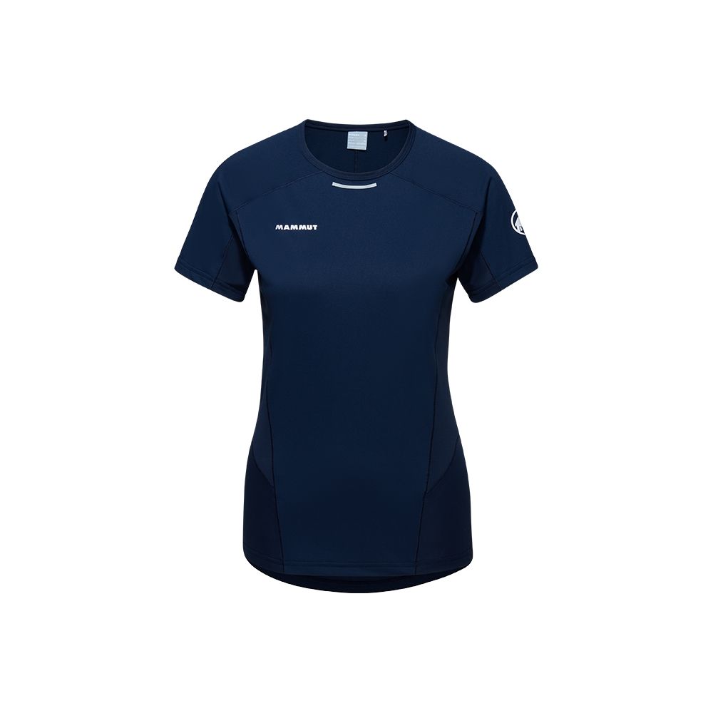 MAMMUT 長毛象 Aenergy FL T-Shirt 輕量抗菌短袖排汗衣 海洋藍 女款 #1017-05020