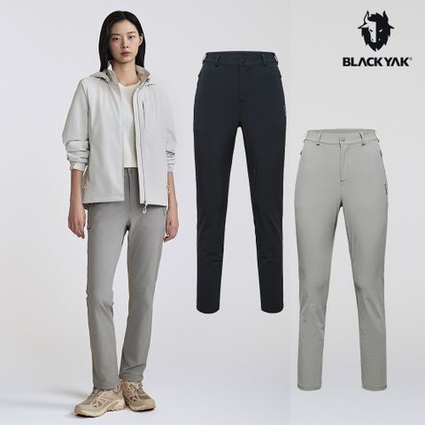 【BLACKYAK】女 STANDARD長褲(灰色/黑色)-彈性佳 鬆緊式 西裝褲 休閒長褲|BYDB2WP201