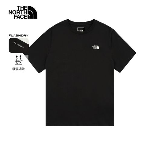The North Face北面女款黑色吸濕排汗短袖T恤｜8CK8JK3 排汗衫