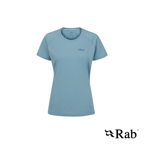 【RAB】Sonic Tee Wmns 短袖透氣排汗衣 女款 堡壘灰 #QBL02