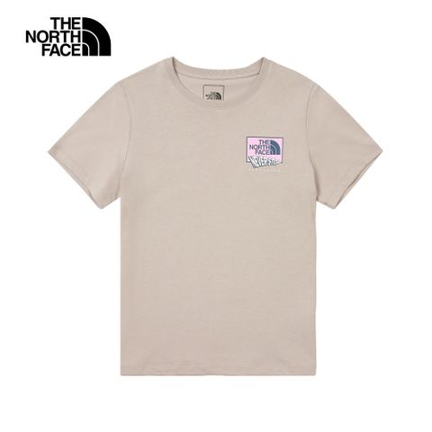 The North Face北面女款灰色純棉短袖T恤｜8DCD1OA