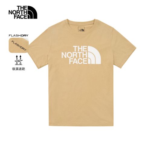 The North Face北面女款卡其色吸濕排汗短袖T恤｜8CK9LK5 排汗衫