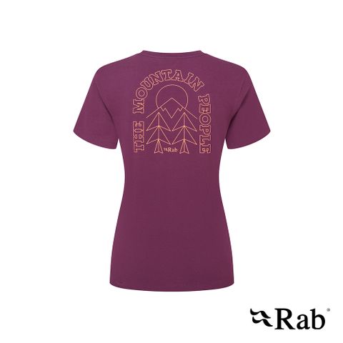 【RAB】Tuku Cirque Tee 有機棉短袖T恤 女款 桑葚紫 #QCC18