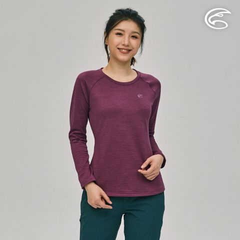 ADISI AL2221069女圓領透氣快乾保暖中層衣 / 紫竹梅