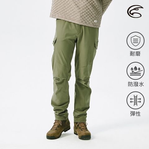 ADISI AP2121019男SORONA撥水耐磨輕抗風機能長褲 / 林綠