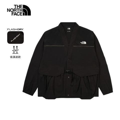 The North Face北面UE男款黑色吸濕排汗長袖襯衫｜8CJQJK3 排汗衫