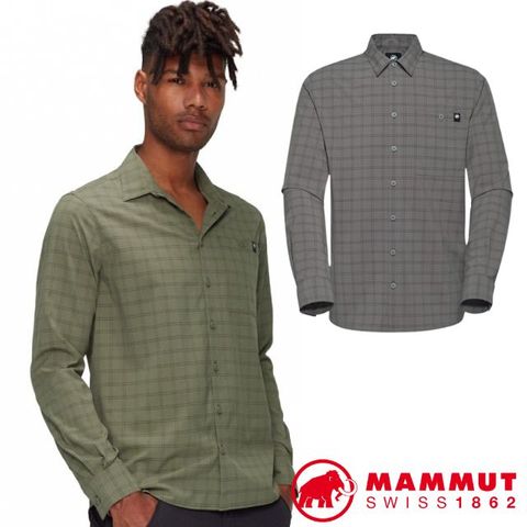 MAMMUT 長毛象 男 Lenni Longsleeve Shirt AF 輕量環保快乾長袖襯衫.休閒上衣/HeiQ Fresh抗菌防臭技術/1015-01650