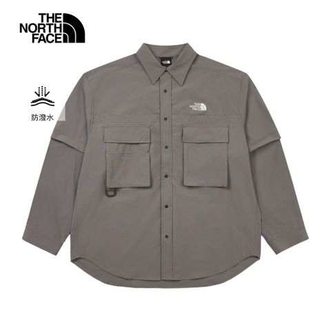 The North Face北面UE男款灰色DWR防潑水長袖襯衫｜8DH90UZ