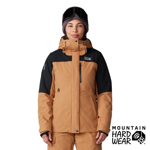 Mountain Hardwear Powder Maven Jacket 滑雪防水化纖連帽外套 女款 滿銅紅土/黑 #2092901