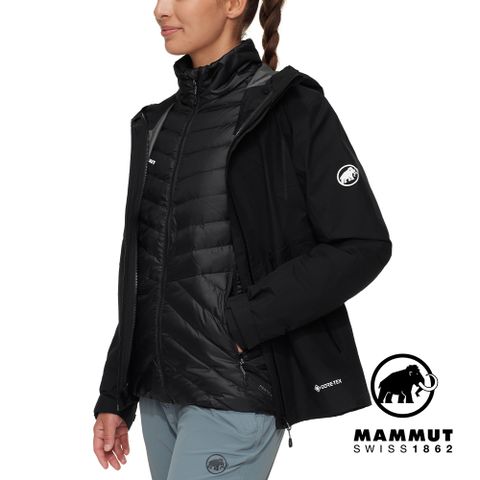 MAMMUT 長毛象 Convey 3in1 HS Hooded W GTX兩件式防水保暖外套 女款 黑色 #1010-29060