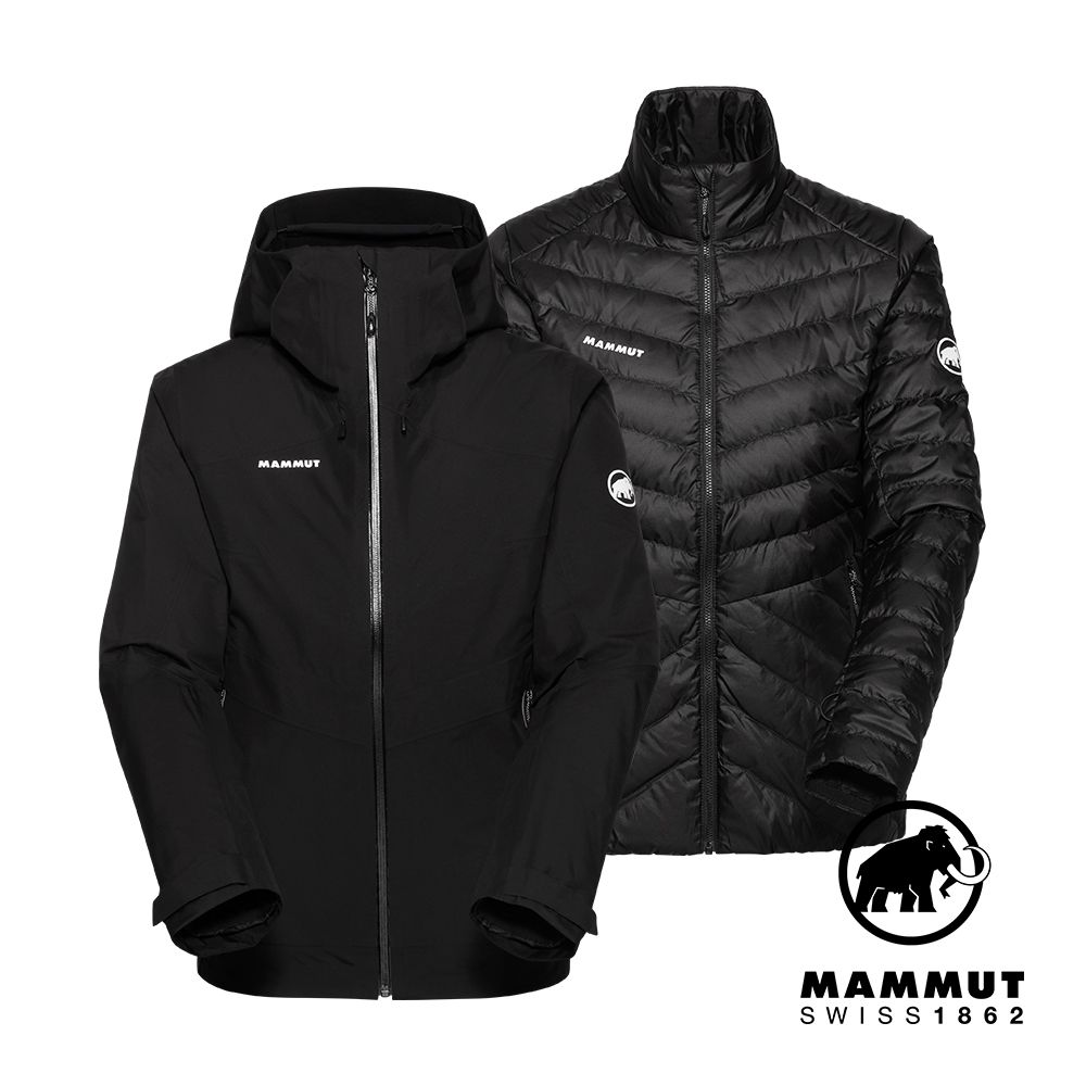 MAMMUT 長毛象 Convey 3in1 HS Hooded W GTX兩件式防水保暖外套 女款 黑色 #1010-29060