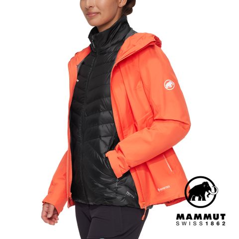 MAMMUT 長毛象 Convey 3in1 HS Hooded W GTX兩件式防水保暖外套 女款 蜜桃粉/黑 #1010-29061