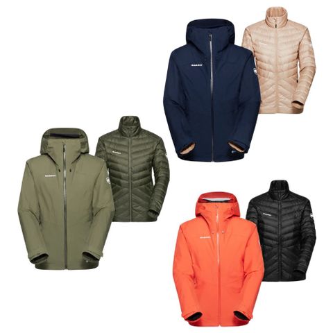 【MAMMUT 長毛象】女 Convey 3 in 1 GORE-TEX® 防風防水連帽兩件式外套/1010-29061