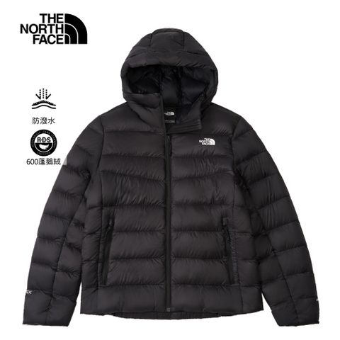 The North Face北面女款黑色DWR防潑水羽絨外套｜8DX5JK3