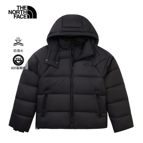The North Face北面女款黑色DWR防潑水羽絨外套｜8ENCJK3