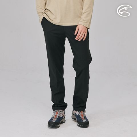 ADISI 男混紡羊毛快乾恆溫保暖修身褲AP2221004 / 黑玉色