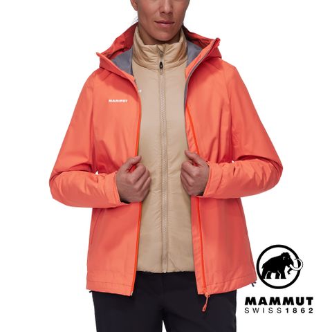 MAMMUT 長毛象 Alto Light 3 in 1 HS Hooded Jacket W 兩件式防水保暖外套 女款 蜜桃粉/薩凡納褐 #1010-30880