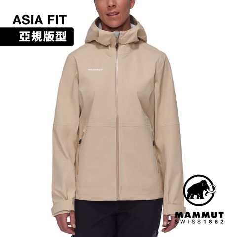 MAMMUT 長毛象 Linard Guide HS Hooded Jacket AF W 輕量防水防風連帽外套 女款 薩凡納褐 #1010-30940