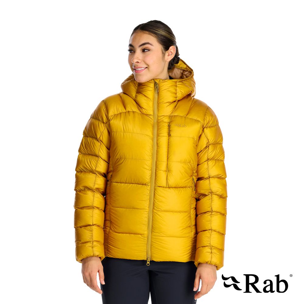 RAB Mythic Ultra Jacket Wmns 神話保暖羽絨連帽外套 女款 撒哈拉黃 #QDB52