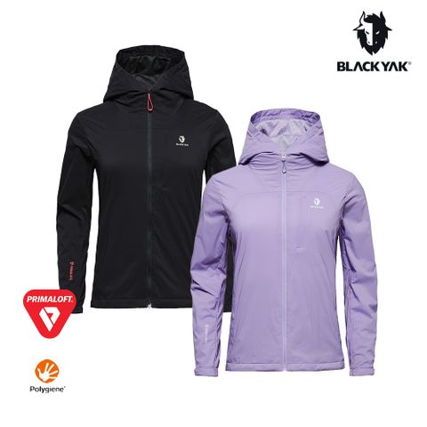 【BLACKYAK】女 WINDTAKER PRIMALOFT保暖外套(丁香紫/黑色)-輕量 保暖|BYDB2WJ206