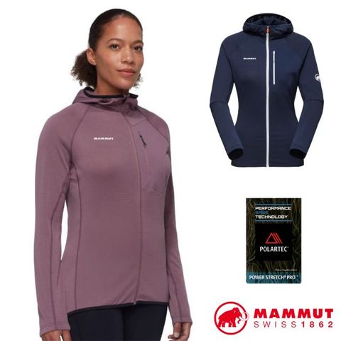 MAMMUT 長毛象 女 Aenergy Light 超輕量保暖連帽外套.夾克/Polartec Power Grid 快乾吸濕排汗/1014-05550