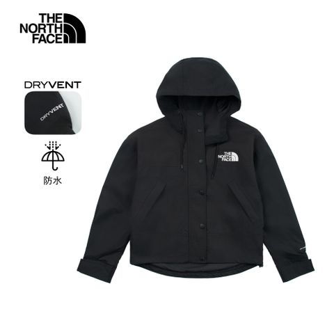 The North Face北面女款黑色DryVent防水透氣衝鋒衣｜8DGKJK3 外套