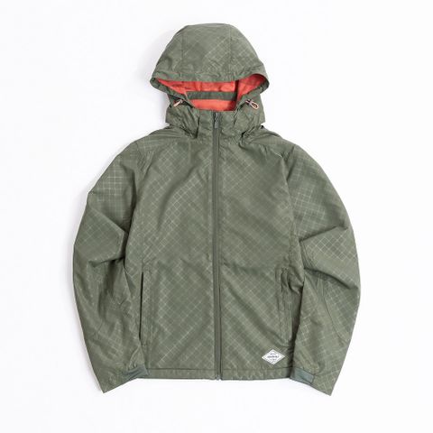 女天鵝絨超撥水抗風保暖可拆帽外套 AJ2421075 海藻綠 (S-2XL)