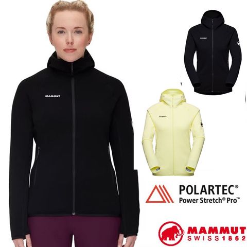 【MAMMUT 長毛象】女 Aconcagua 輕量透氣耐磨保暖刷毛連帽外套.夾克.大衣/ 1014-04442