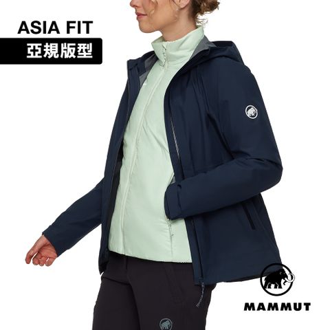 【Mammut 長毛象】Alto Light 3in1 HSHooded AF 兩件式防水保暖外套 女款 海洋藍/鼠尾草 #1010-32140