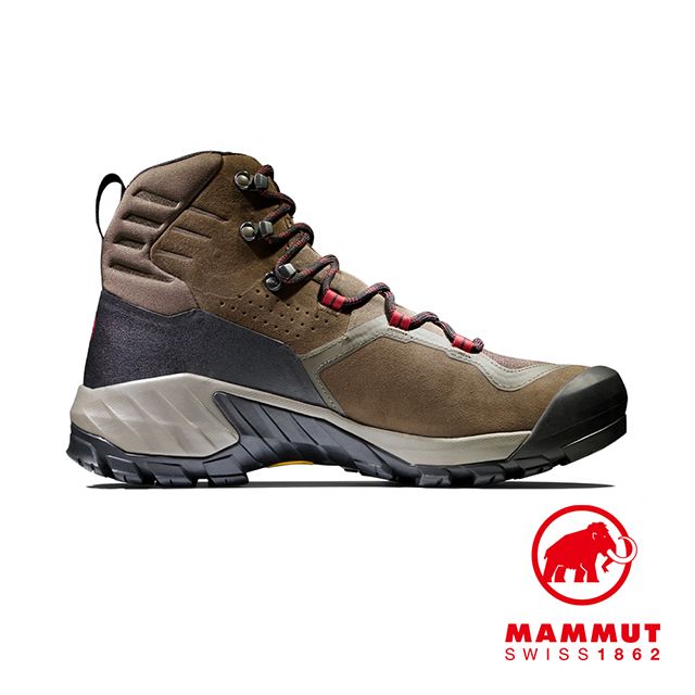 Mammut 長毛象】Sapuen High GTX Men 高筒健行登山鞋棕/熔岩紅男款