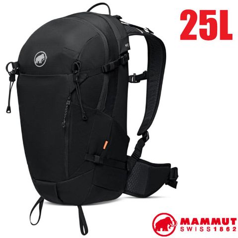 MAMMUT 長毛象 Lithium 輕量登山健行背包 25L(可拆腰帶設計.Contact U Frame背負系統)_2530-03452-0001 黑