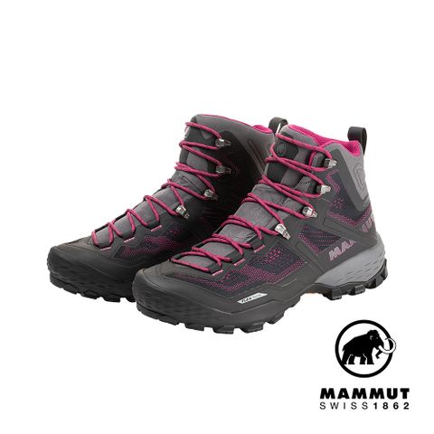 MAMMUT 長毛象 Ducan High GTX 高筒登山健行鞋 女款 幻影黑/桃紅 #3030-03481