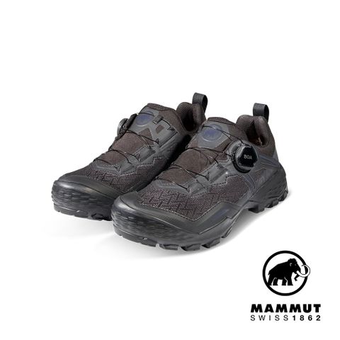 MAMMUT 長毛象 Ducan BOA Low GTX W 旋轉鞋帶低筒健行鞋 女款 黑色 #3030-04411