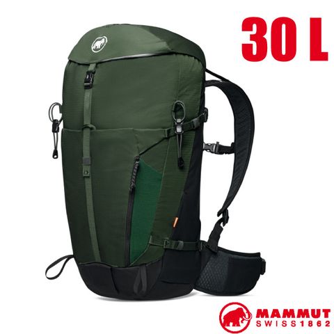 MAMMUT 長毛象 Lithium 30 男輕量登山健行攀登背包30L(U-frame框架.附防雨罩) / 2530-03152-4015 綠樹林/黑