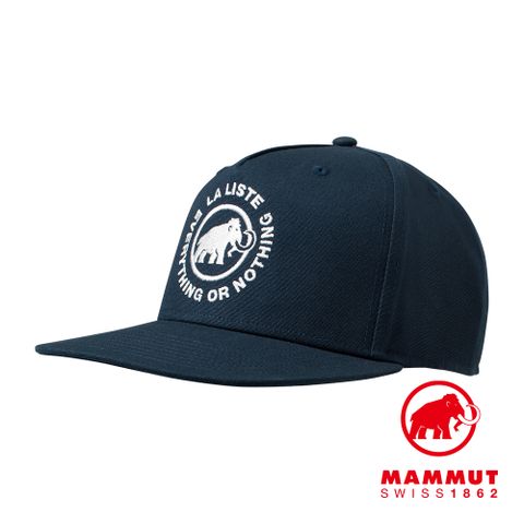 MAMMUT 長毛象 La Liste Cap 聯名款有機棉棒球帽 海洋藍 #1191-01140