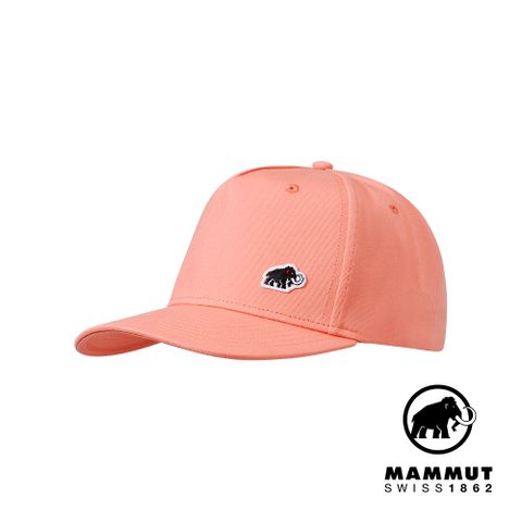 MAMMUT 長毛象 Mountain Cap 經典布徽棒球帽 櫻花鮭粉 #1191-00722