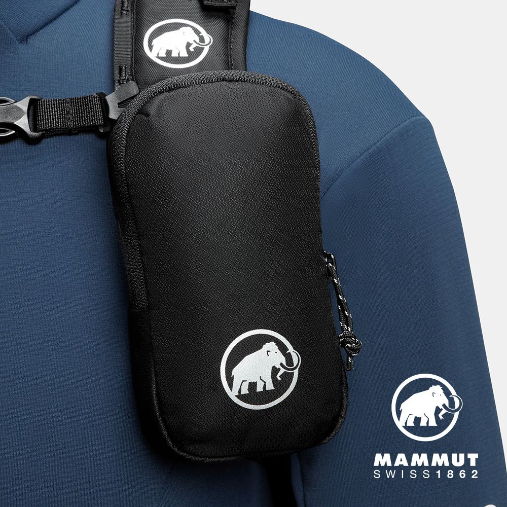 MAMMUT 長毛象 Lithium Add-on Shoulder Harness Pocket 背包肩帶小包 黑色 M號 #2810-0016