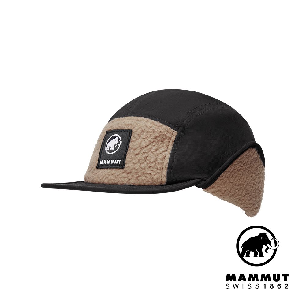 MAMMUT 長毛象 Fleece Cap 絨毛保暖飛行帽 黑/深沙褐 #1191-01400